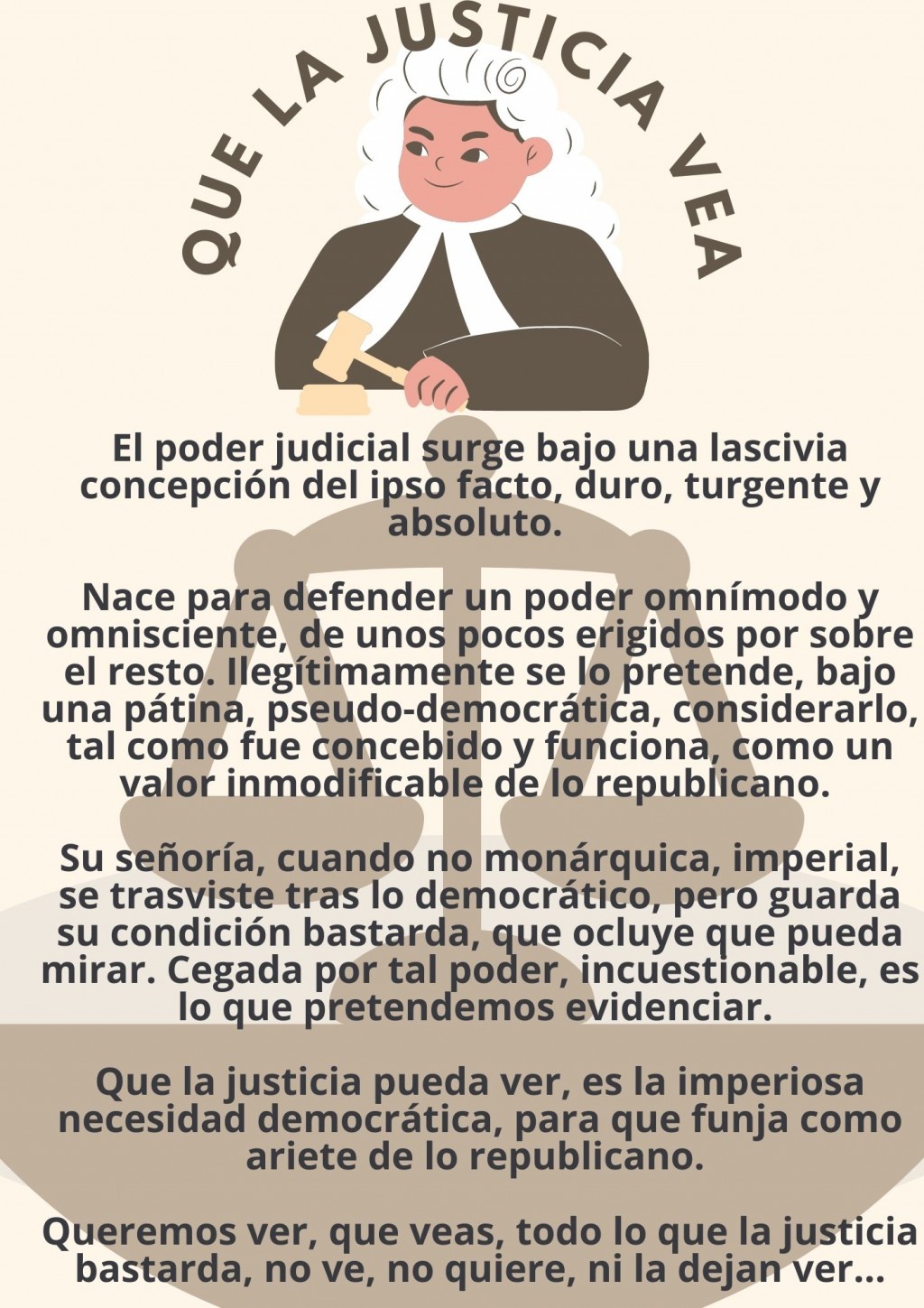 Mayor transparencia en el ejercicio de la abogacía.