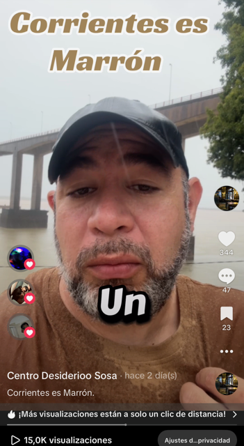 Corrientes es marr&oacute;n. 