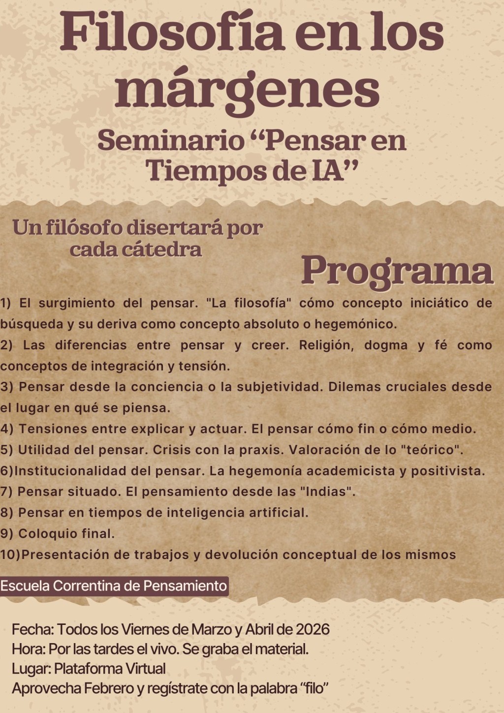 La filosof&iacute;a es para pocos desde siempre.