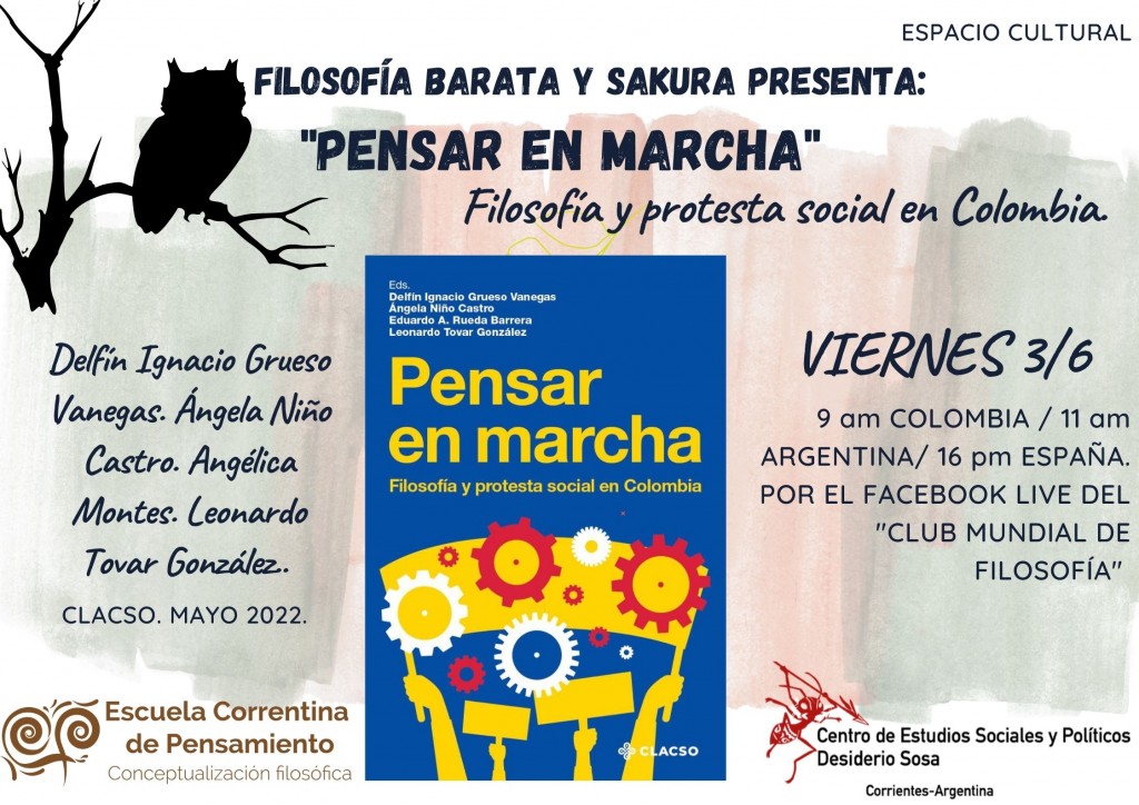 Encuentro virtual para tomar contacto con la realidad política, social y filosófica de Colombia.