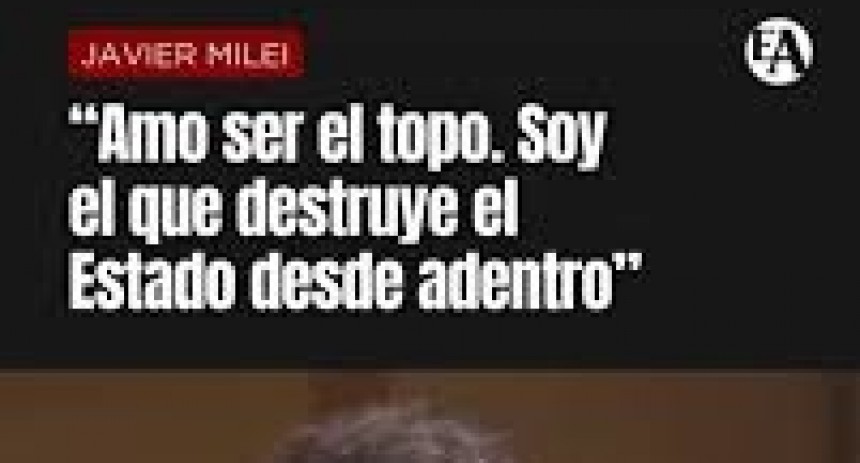 Al sistema se lo socava desde adentro, cómo a los castillos de arena.