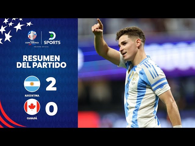 Argentina vence 2-0 a Canadá en su debut en la Copa América