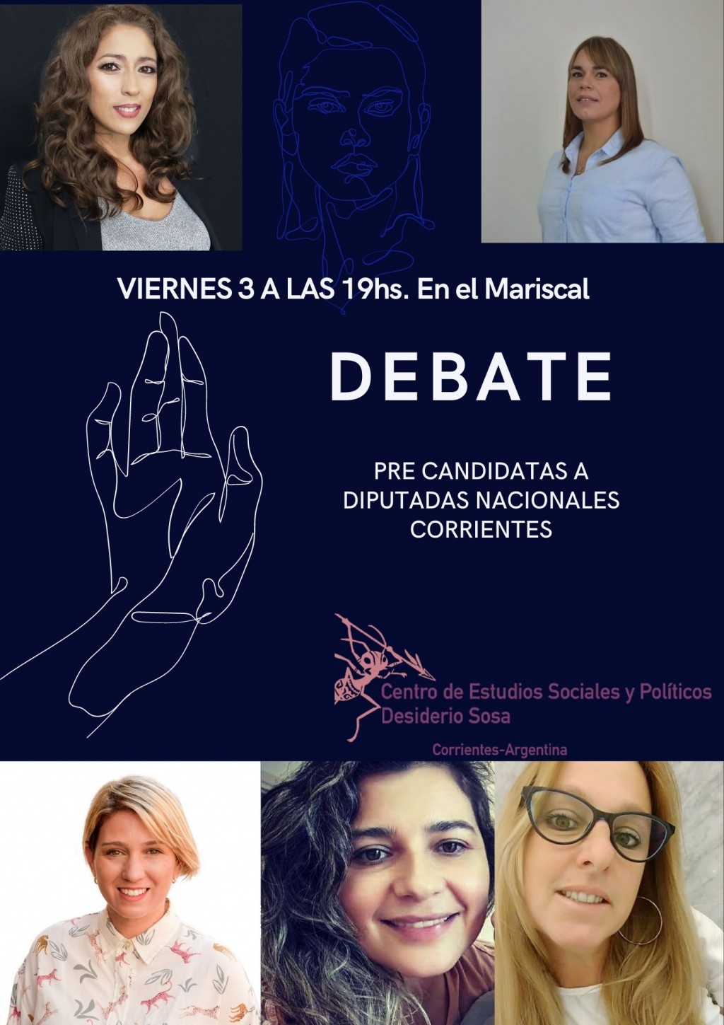 Debate/Mesa de diálogo entre pre-candidatas a Diputadas nacionales por Corrientes. 