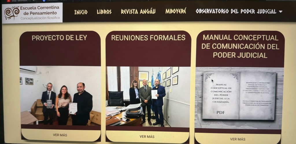 Inaugura espacio web el observatorio del poder judicial de corrientes.