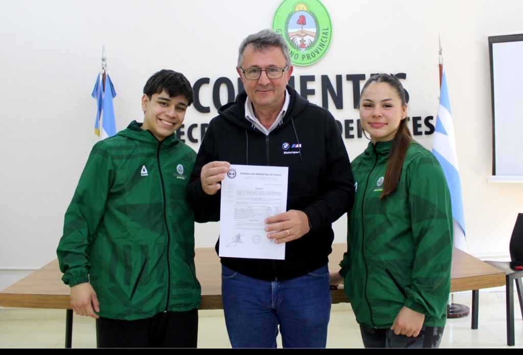 Levantamiento Olímpico de Pesas: Martina Giménez y Domingo Meza representarán a la Argentina en el Mundial de España.