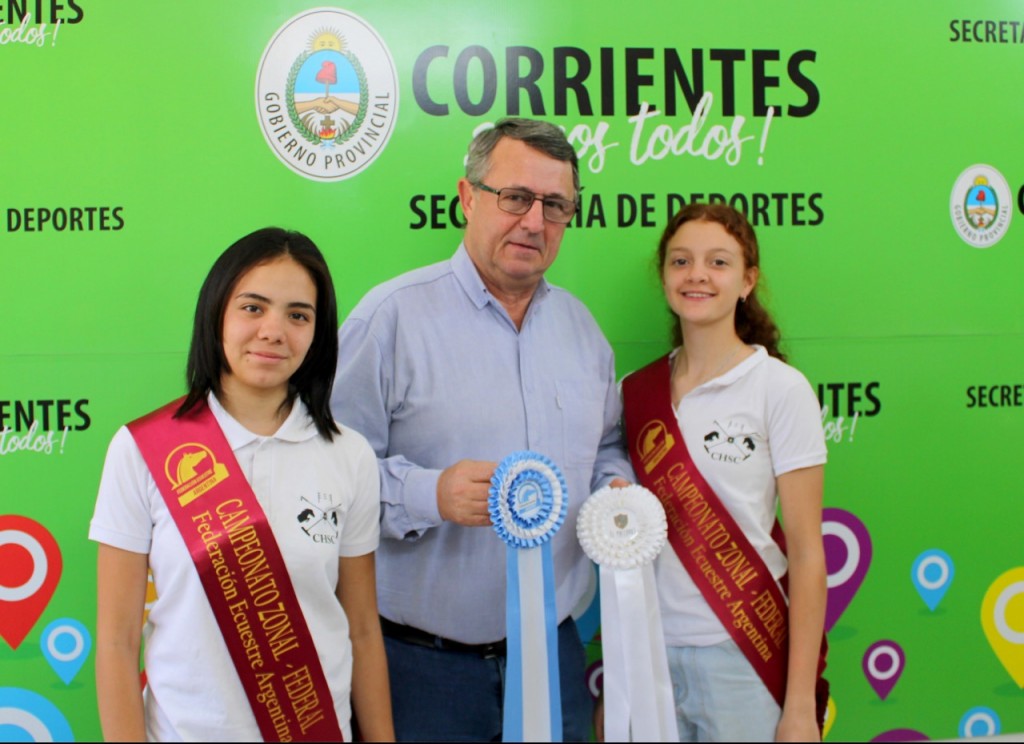 Hipismo: Jorge Terrile recibió a competidoras que representarán a Corrientes en el Torneo Federal de Rosario.